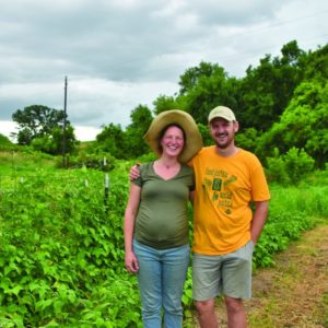 Natasha Hegmann and Pete Kerns on their farm