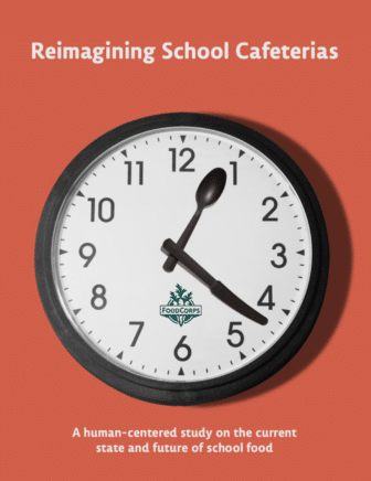 Reimagining School Cafeterias report cover